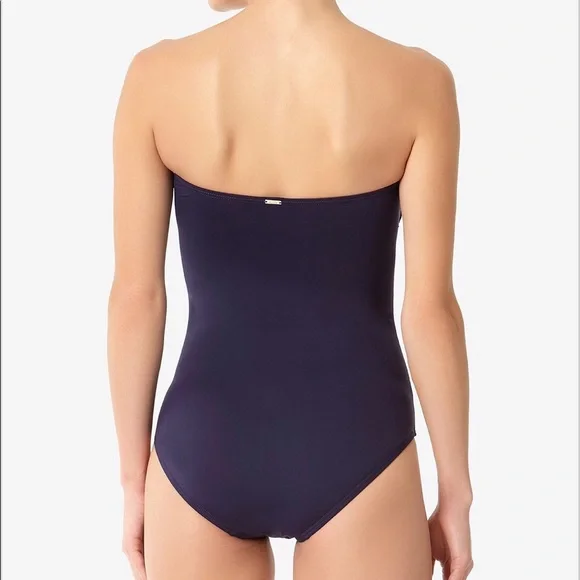 NWT Anne Cole Twist-Front Bandeau One-Piece Swimsuit - Picture 3 of 3